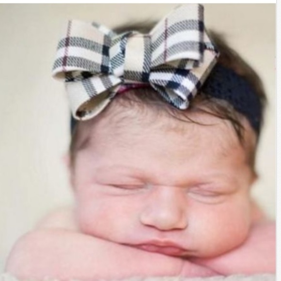 2 Pc Plaid Headband Hair Band Mom & Baby / Toddler main image 5